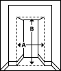 Trou de la porte / Door opening